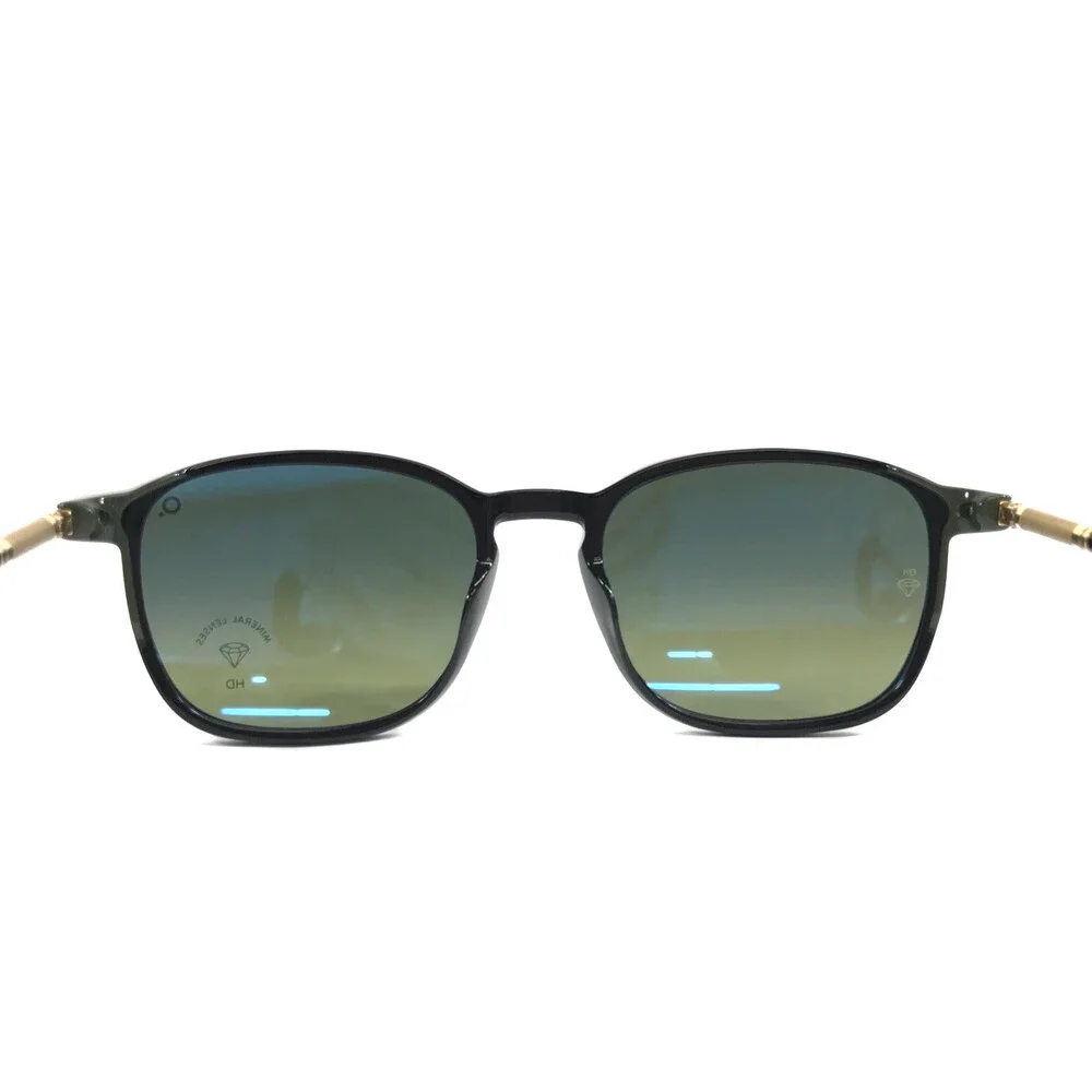 Etnia Barcelona Sunglasses CACTUS BKGD Black Gold Frame w/ Gradient Green Lenses